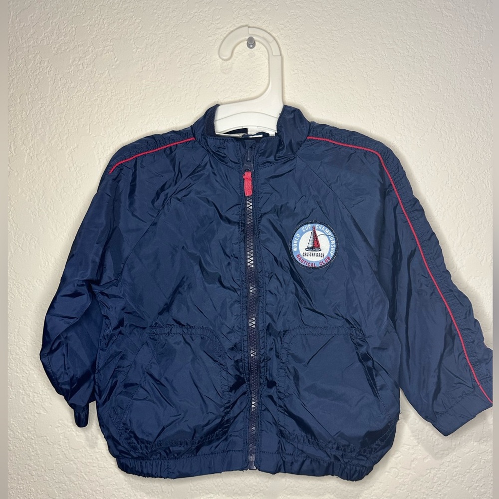 Vintage Koala Kids Nautical Club Cruise Sailboat Jacket. Embroidered Patch. 18 M